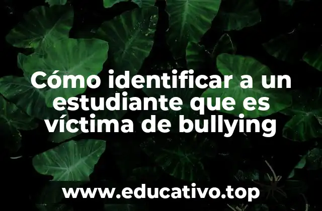 Cómo identificar a un estudiante que es víctima de bullying