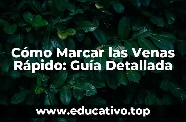 Cómo Marcar las Venas Rápido: Guía Detallada