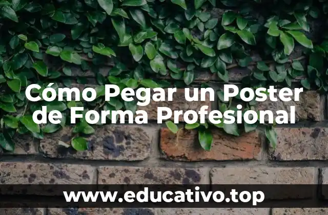 Cómo Pegar un Poster de Forma Profesional