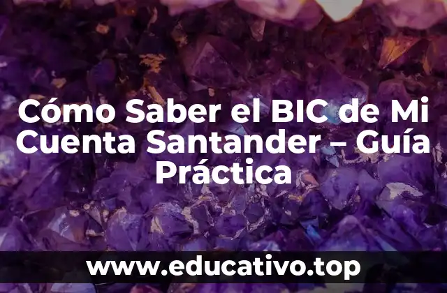 Cómo Saber el BIC de Mi Cuenta Santander – Guía Práctica