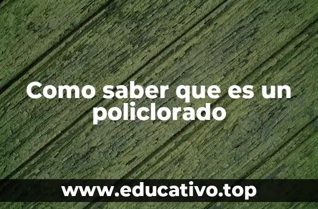 Como saber que es un policlorado