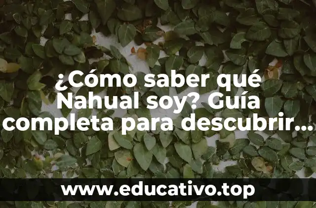 ¿Cómo saber qué Nahual soy? Guía completa para descubrir tu energía nahual