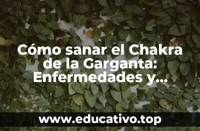 Cómo sanar el Chakra de la Garganta: Enfermedades y Soluciones