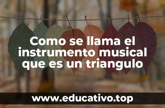 Como se llama el instrumento musical que es un triangulo