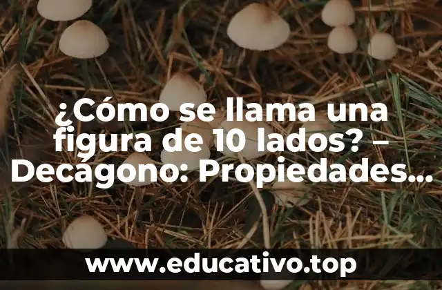 ¿Cómo se llama una figura de 10 lados? – Decágono: Propiedades y Características