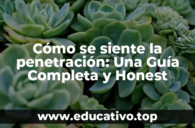 Cómo se siente la penetración: Una Guía Completa y Honest