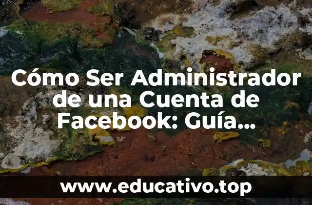 Cómo Ser Administrador de una Cuenta de Facebook: Guía Completa y Actualizada