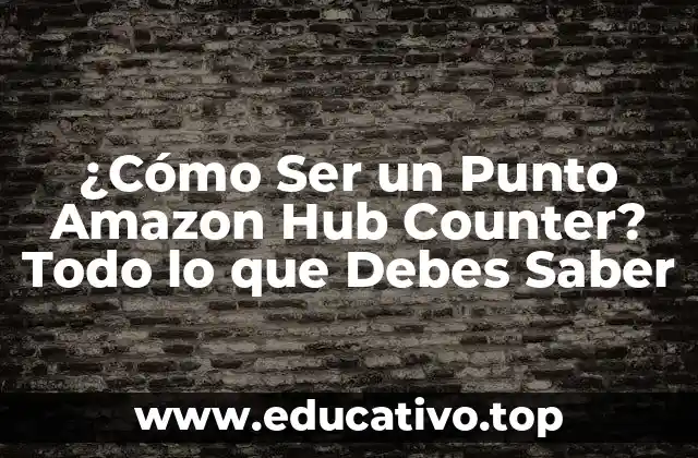 ¿Cómo Ser un Punto Amazon Hub Counter? Todo lo que Debes Saber
