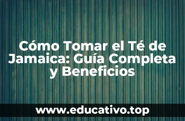 Cómo Tomar el Té de Jamaica: Guía Completa y Beneficios