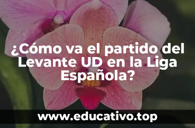 ¿Cómo va el partido del Levante UD en la Liga Española?