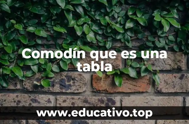 Comodín que es una tabla