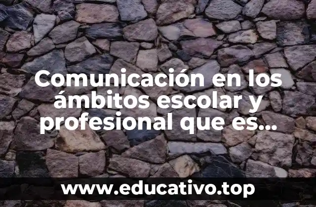 Comunicación en los ámbitos escolar y profesional que es persuasiva