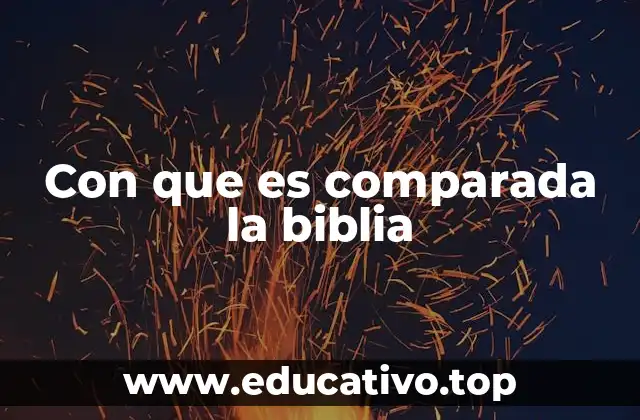 Con que es comparada la biblia