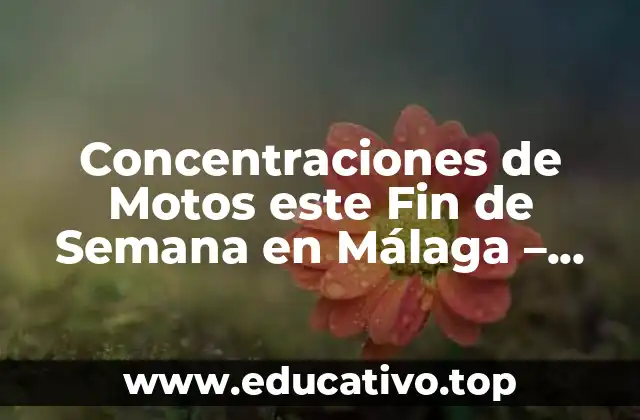 Concentraciones de Motos este Fin de Semana en Málaga – Eventos y Rutas