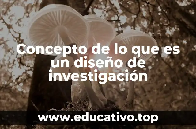 Concepto de lo que es un diseño de investigación
