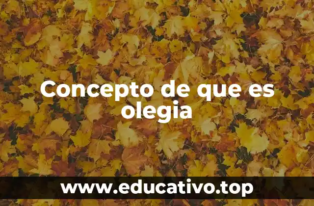 Concepto de que es olegia