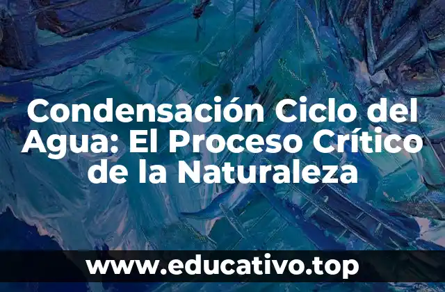 Condensación Ciclo del Agua: El Proceso Crítico de la Naturaleza