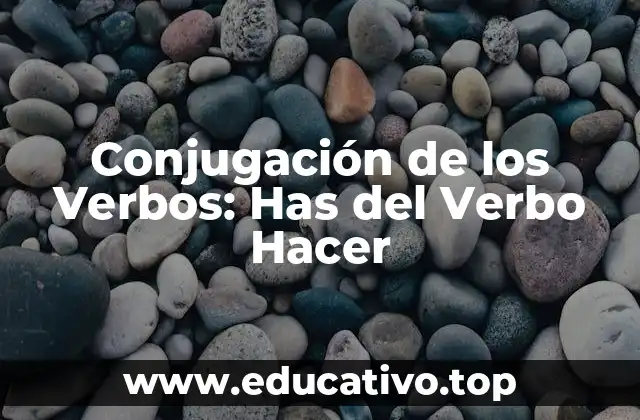 Conjugación de los Verbos: Has del Verbo Hacer