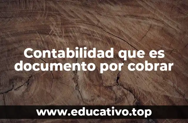 Contabilidad que es documento por cobrar