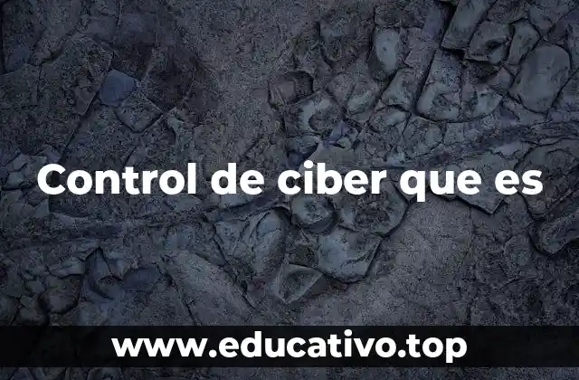 Control de ciber que es