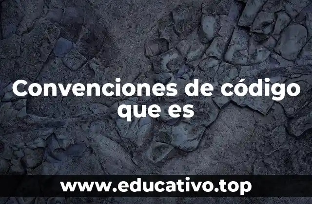 Convenciones de código que es