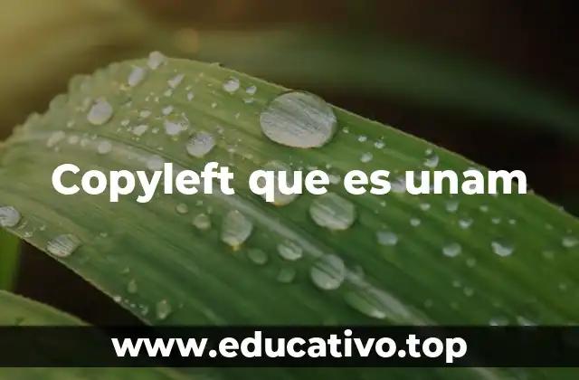 Copyleft que es unam
