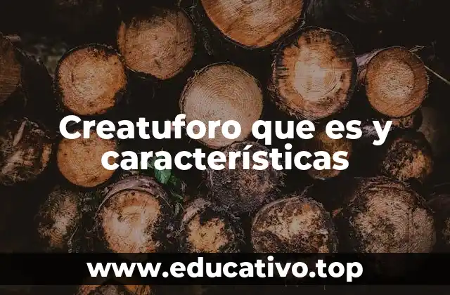 Creatuforo que es y características