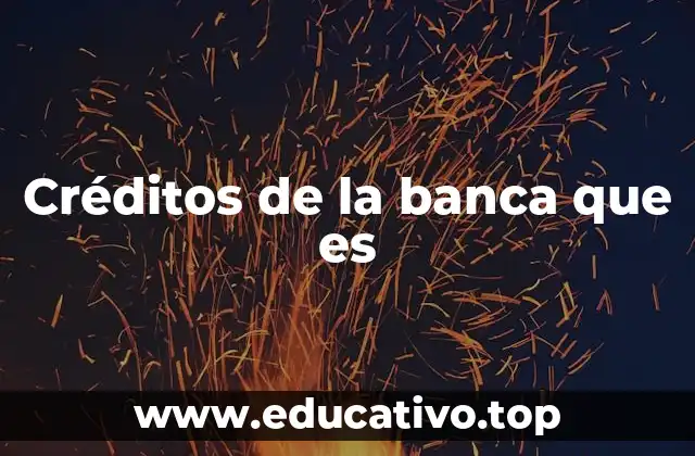 El papel de los créditos en la economía