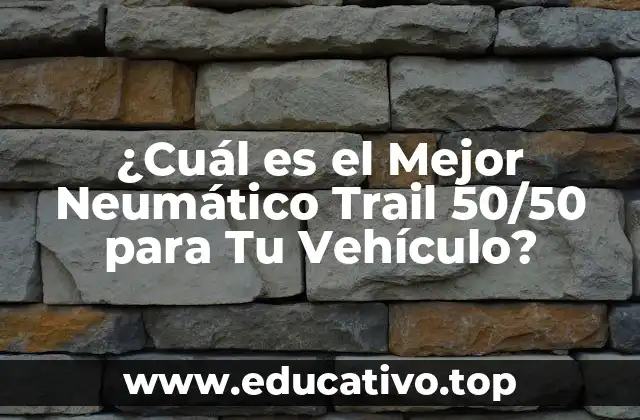 ¿Cuál es el Mejor Neumático Trail 50/50 para Tu Vehículo?