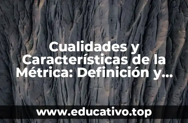 Cualidades y Características de la Métrica: Definición y Importancia