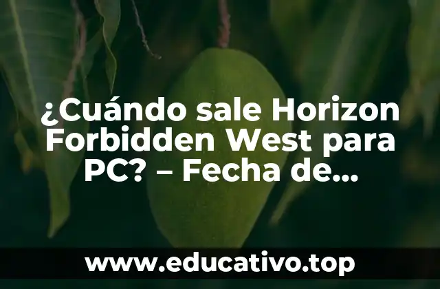 ¿Cuándo sale Horizon Forbidden West para PC? – Fecha de lanzamiento y detalles