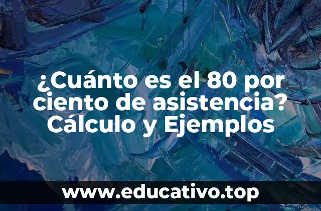 ¿Cuánto es el 80 por ciento de asistencia? Cálculo y Ejemplos