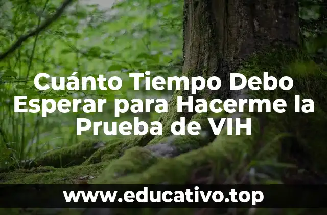 Cuánto Tiempo Debo Esperar para Hacerme la Prueba de VIH