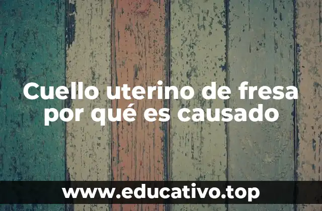 Cuello uterino de fresa por qué es causado