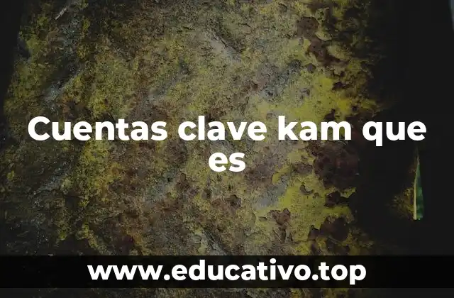 Cuentas clave kam que es
