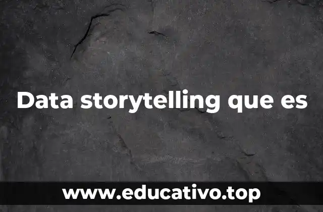 Data storytelling que es