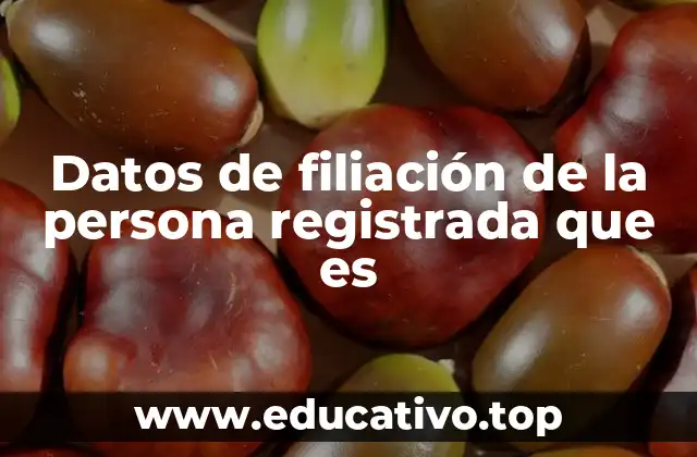 La importancia de los datos de filiación en la identificación personal