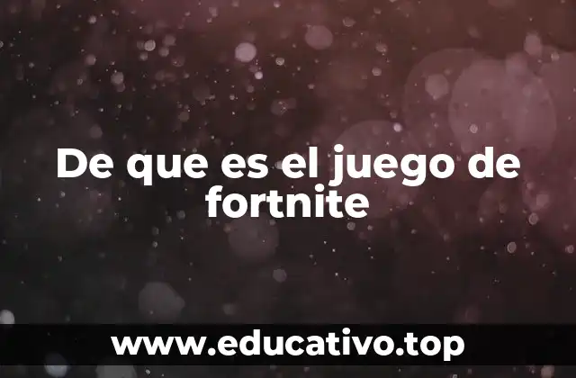 De que es el juego de fortnite