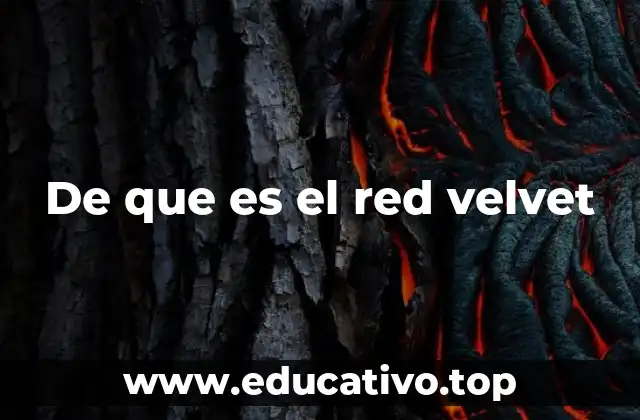 De que es el red velvet