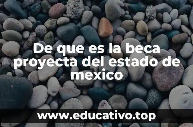 De que es la beca proyecta del estado de mexico
