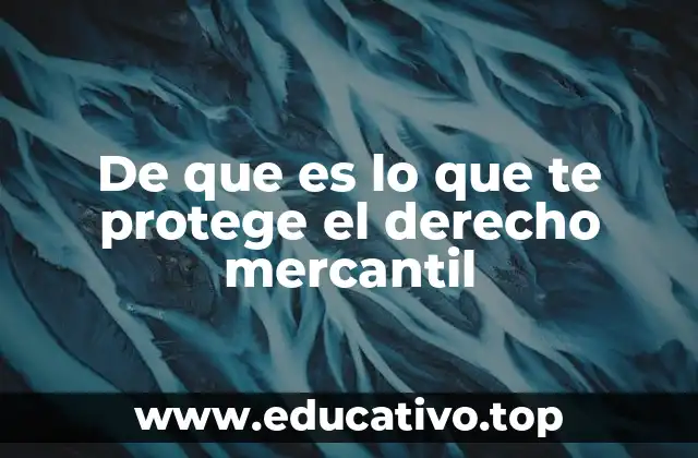 De que es lo que te protege el derecho mercantil