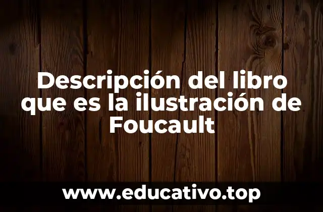 Descripción del libro que es la ilustración de Foucault