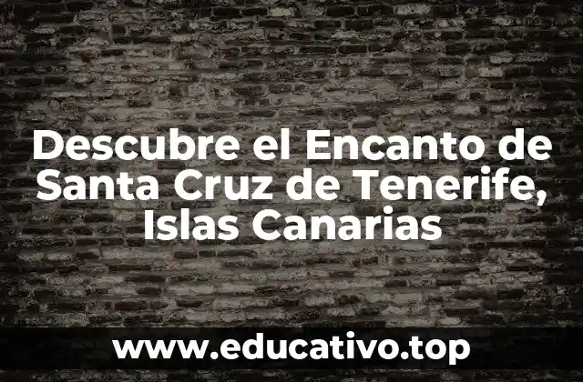 Descubre el Encanto de Santa Cruz de Tenerife, Islas Canarias
