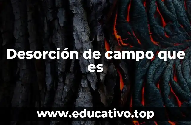 Desorción de campo que es