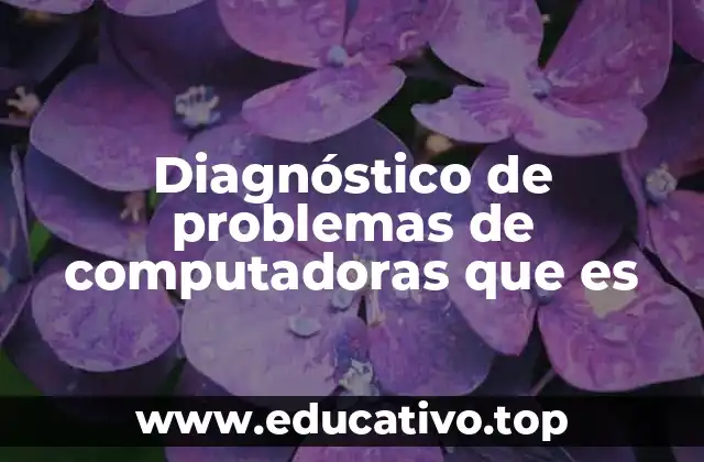 Diagnóstico de problemas de computadoras que es