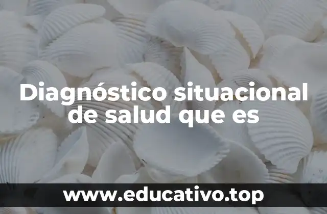 Diagnóstico situacional de salud que es