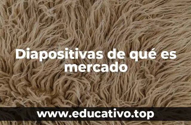 Diapositivas de qué es mercado