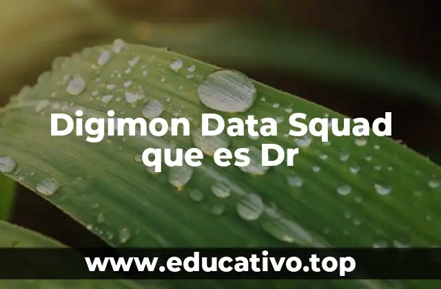 Digimon Data Squad que es Dr