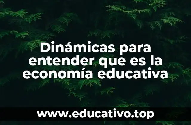 Dinámicas para entender que es la economía educativa
