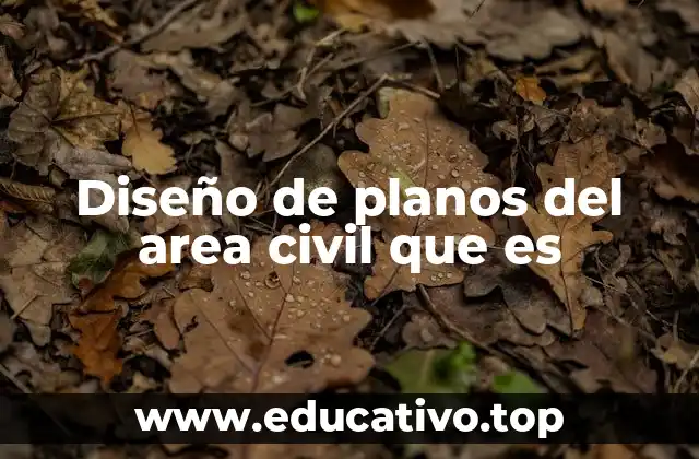 Diseño de planos del area civil que es